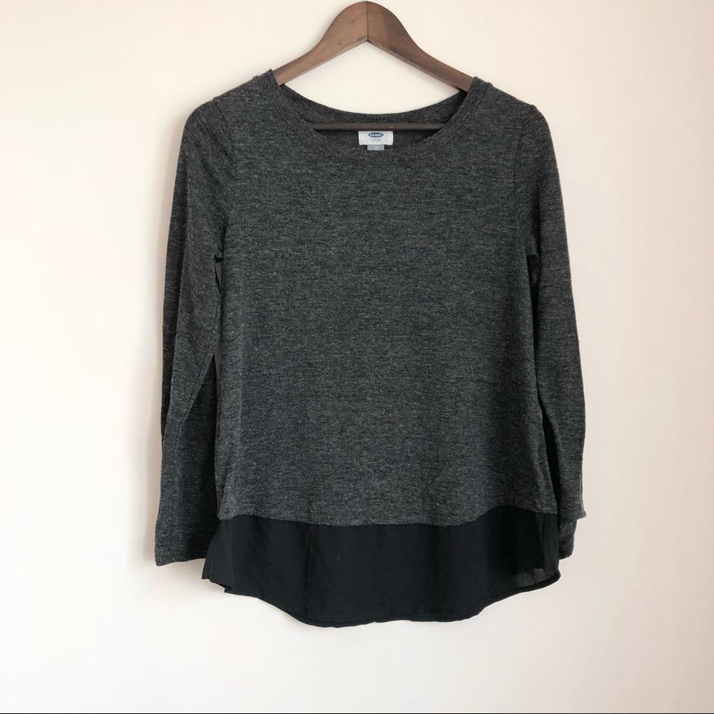 Old Navy Chiffon Hem Sweater